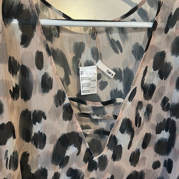 BAR III | Leopard Print Tunic Cover Up Top - Picture 7 of 10